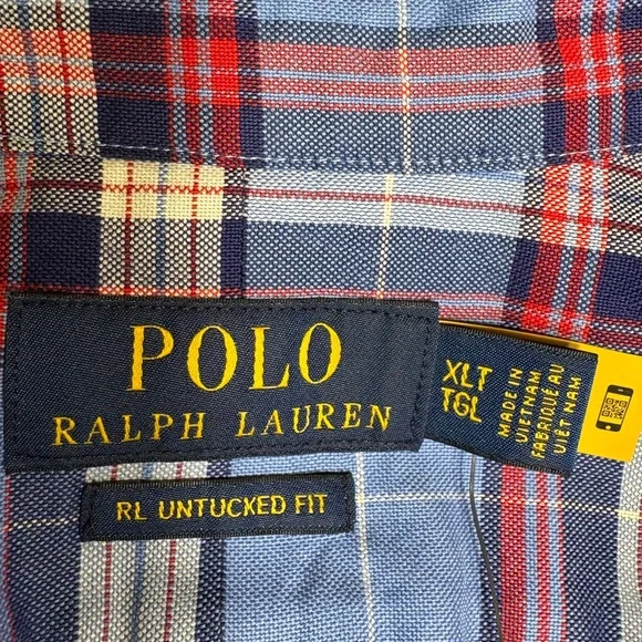 Polo Ralph Lauren-NWT men’s casual untucked short sleeved shirt. XL tall. New! - Picture 12 of 12